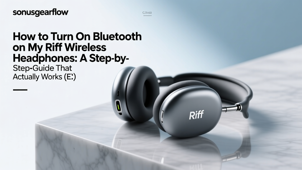 How to Turn On Bluetooth on My Riff Wireless Headphones: A Step-by-Step Guide That Actually Works (Even If You’ve Tried Everything and It Still Won’t Pair)