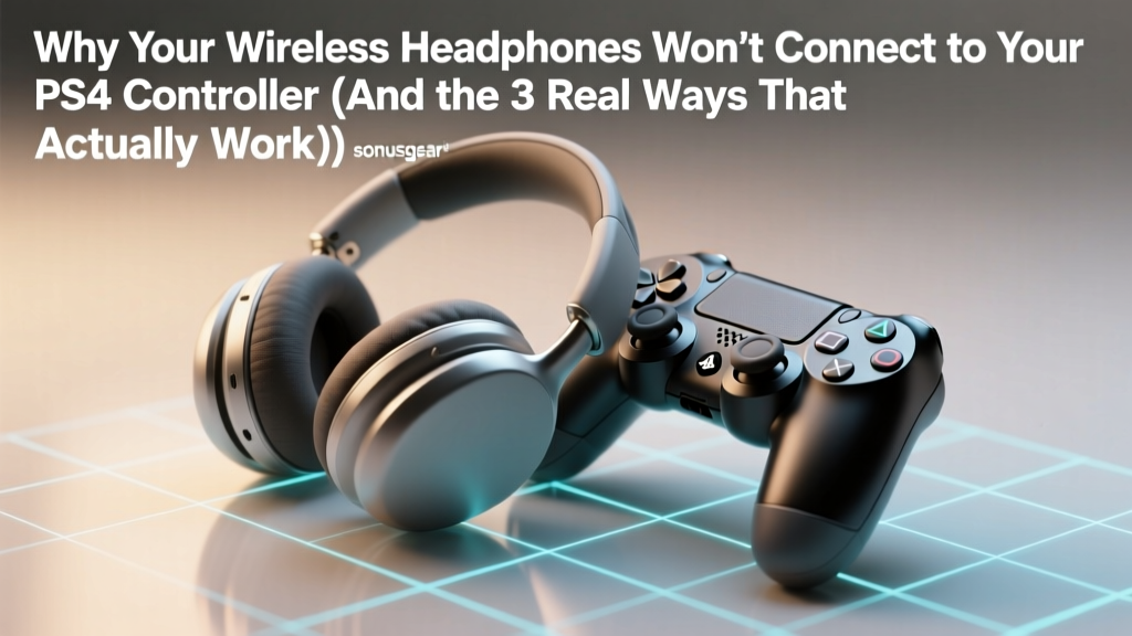 Why Your Wireless Headphones Won’t Connect to Your PS4 Controller (And the 3 Real Ways That *Actually* Work in 2024 — No Dongles Required for Most)