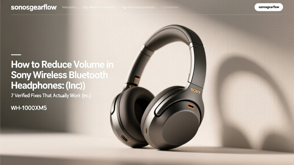 How to Reduce Volume in Sony Wireless Bluetooth Headphones: 7 Verified Fixes That Actually Work (Including Hidden Settings Most Users Miss)