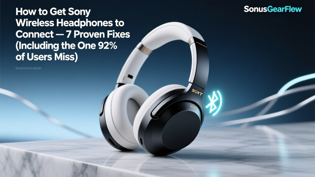 How to Get Sony Wireless Headphones to Connect — 7 Proven Fixes (Including the One 92% of Users Miss That Breaks Bluetooth Pairing Logic)