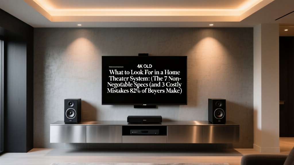 What to Look for in a Home Theater System: The 7 Non-Negotiable Specs (and 3 Costly Mistakes 82% of Buyers Make Before Watching Their First Movie)