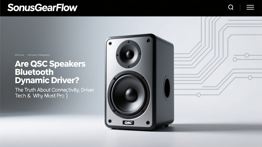 Are QSC Speakers Bluetooth Dynamic Driver? The Truth About Connectivity, Driver Tech & Why Most Pro Models Don’t Use Bluetooth (But Here’s What You *Actually* Need Instead)