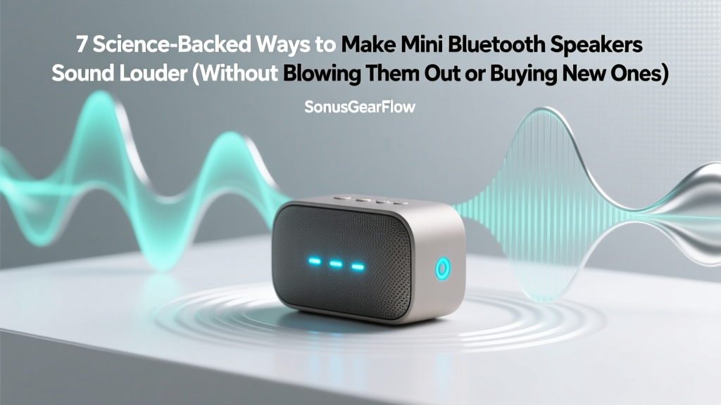 7 Science-Backed Ways to Make Mini Bluetooth Speakers Sound Louder (Without Blowing Them Out or Buying New Ones)