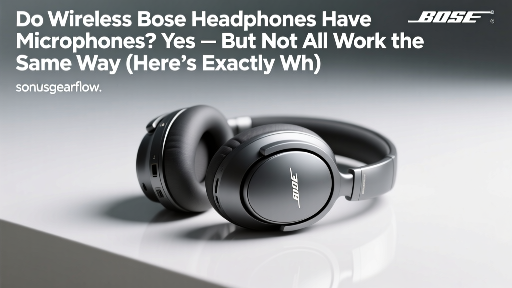 Do Wireless Bose Headphones Have Microphones? Yes — But Not All Work the Same Way (Here’s Exactly Which Models Deliver Clear Calls, Which Struggle in Wind, and How to Test Yours in 60 Seconds)