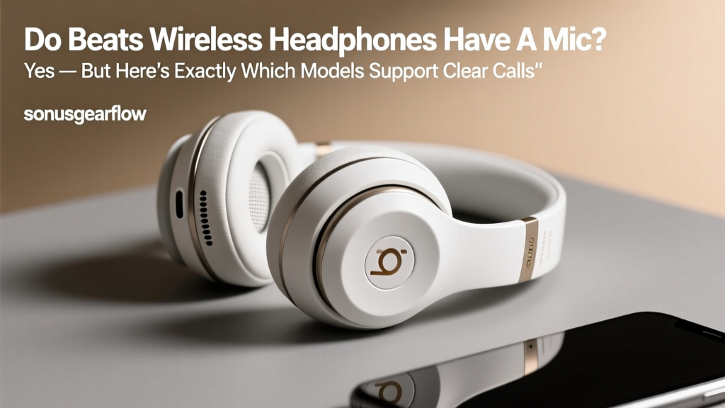Do Beats Wireless Headphones Have a Mic? Yes — But Here’s Exactly Which Models Support Clear Calls, Voice Assistant Use, and Studio-Grade Mic Performance (2024 Verified Test Results)