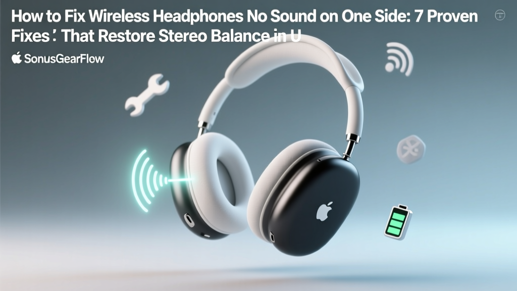How to Fix Wireless Headphones No Sound on One Side: 7 Proven Fixes That Restore Stereo Balance in Under 10 Minutes (No Tech Skills Required)