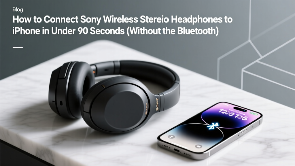 How to Connect Sony Wireless Stereo Headphones to iPhone in Under 90 Seconds (Without the Bluetooth Panic, Failed Pairing Loops, or 'Not Discoverable' Frustration)