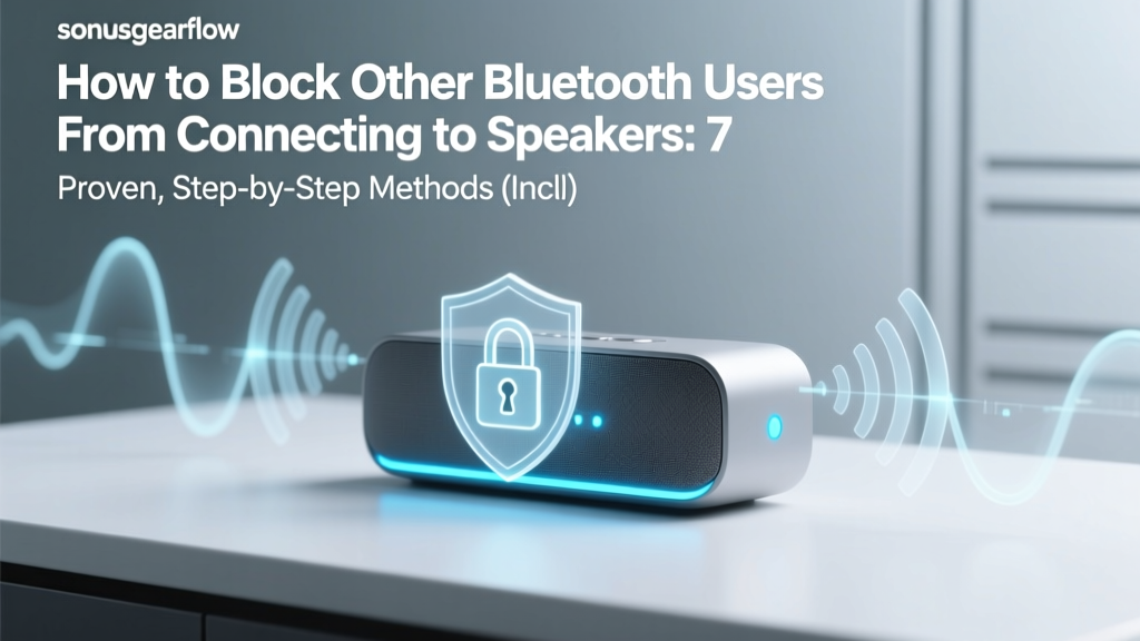 How to Block Other Bluetooth Users From Connecting to Speakers: 7 Proven, Step-by-Step Methods (Including Hidden Settings Most Users Miss)