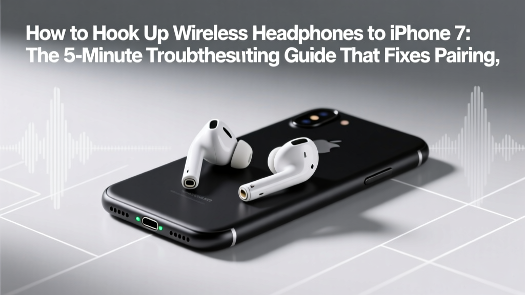 How to Hook Up Wireless Headphones to iPhone 7: The 5-Minute Troubleshooting Guide That Fixes Pairing Failures, Audio Dropouts, and 'Not Supported' Errors (Even With Older Models)