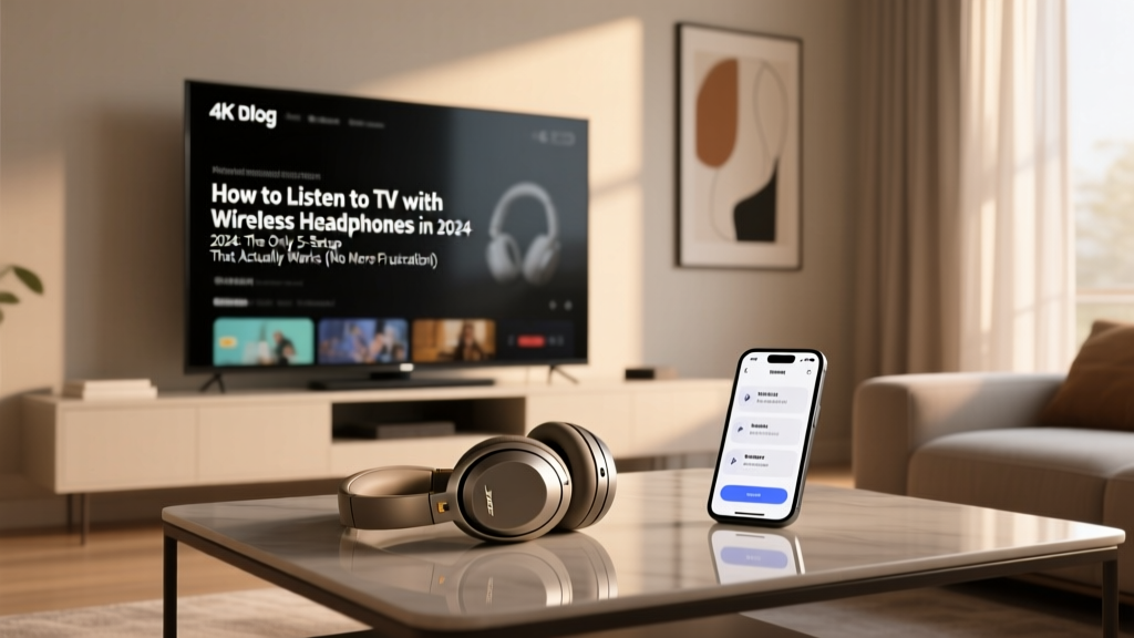 How to Listen to TV with Wireless Headphones in 2024: The Only 5-Step Setup That Actually Works (No Lag, No Dropouts, No $200 Dongles)