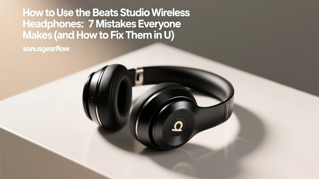 How to Use the Beats Studio Wireless Headphones: 7 Mistakes Everyone Makes (and How to Fix Them in Under 90 Seconds)