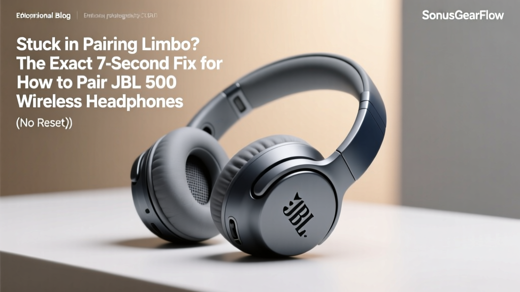 Stuck in Pairing Limbo? The Exact 7-Second Fix for How to Pair JBL 500 Wireless Headphones (No Reset, No App, No Guesswork)