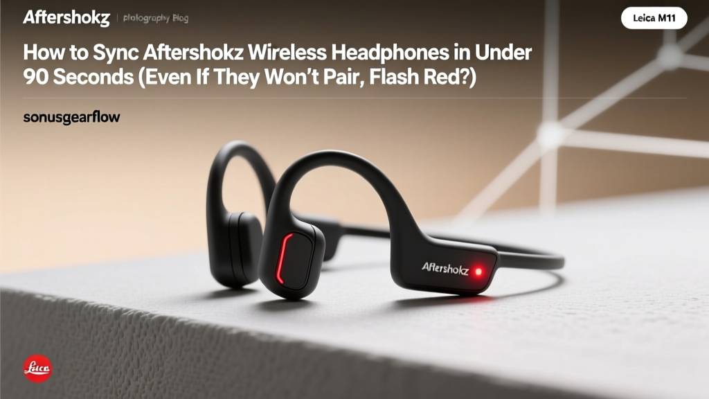 How to Sync Aftershokz Wireless Headphones in Under 90 Seconds (Even If They Won’t Pair, Flash Red, or Disconnect Mid-Call — Real Troubleshooting, Not Generic Advice)