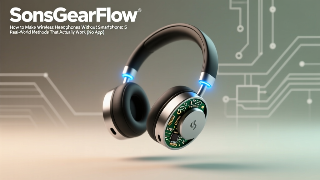 How to Make Wireless Headphones Without Smartphone: 5 Real-World Methods That Actually Work (No App, No Bluetooth Pairing Hassle, No iOS/Android Required)