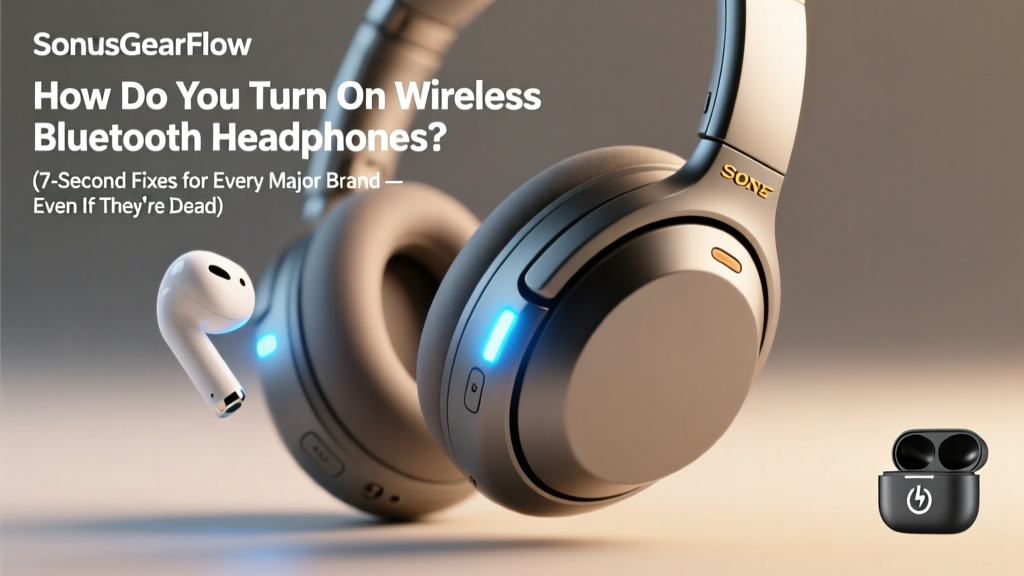 How Do You Turn On Wireless Bluetooth Headphones? (7-Second Fixes for Every Major Brand — Even If They Won’t Power Up or Flash Light)
