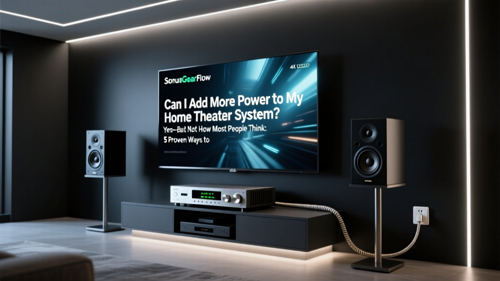 Can I Add More Power to My Home Theater System? Yes—But Not How Most People Think: 5 Proven Ways to Boost Real-World Impact (Without Blowing Your Budget or Speakers)