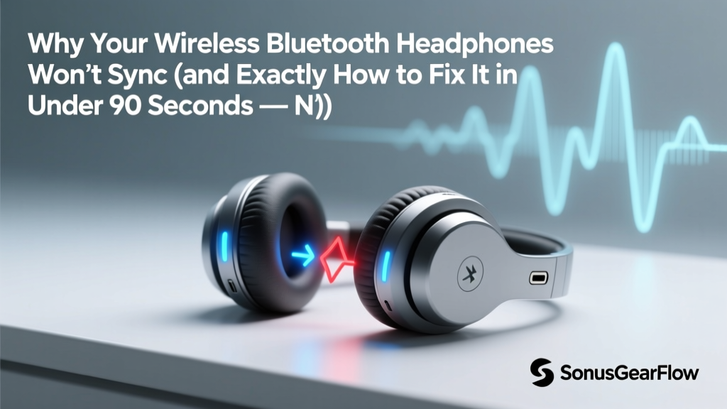 Why Your Wireless Bluetooth Headphones Won’t Sync (and Exactly How to Fix It in Under 90 Seconds — No Tech Degree Required)