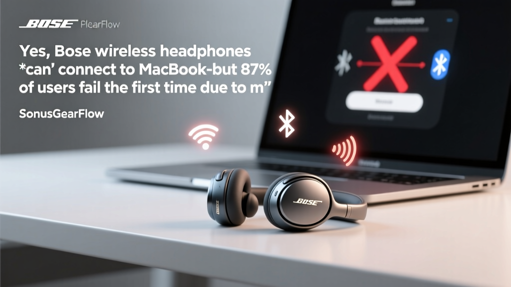 Yes, Bose wireless headphones *can* connect to MacBook—but 87% of users fail the first time due to macOS Bluetooth quirks; here’s the exact step-by-step fix (tested on Ventura, Sonoma, and Sequoia with QuietComfort Ultra, QC45, and Sport Earbuds).