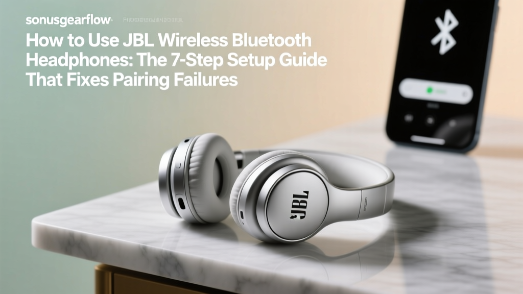 How to Use JBL Wireless Bluetooth Headphones: The 7-Step Setup Guide That Fixes Pairing Failures, Battery Drain, and Audio Lag (Even If You’ve Tried Everything)