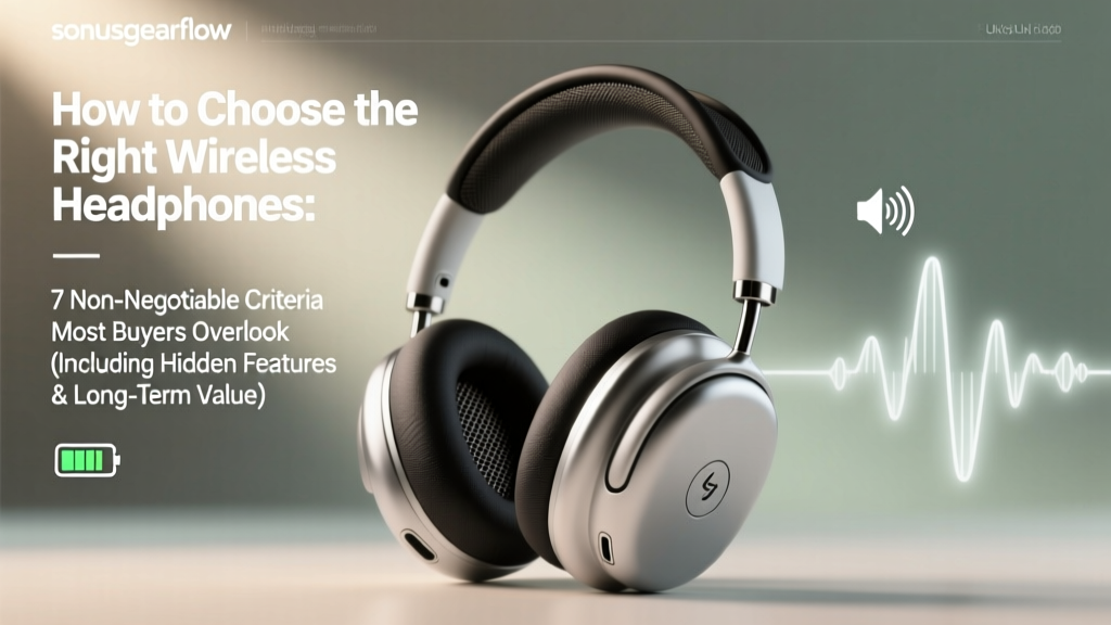 How to Choose the Right Wireless Headphones: 7 Non-Negotiable Criteria Most Buyers Overlook (Including Battery Life Lies, Codec Confusion, and Why 'Noise Cancellation' Isn’t Always Better)
