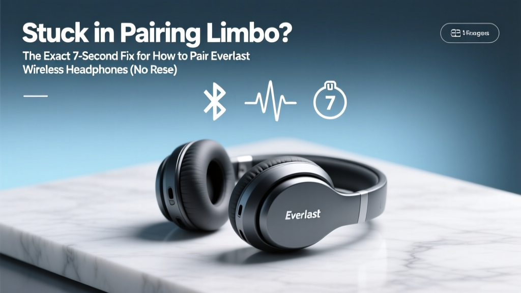 Stuck in Pairing Limbo? The Exact 7-Second Fix for How to Pair Everlast Wireless Headphones (No Reset, No App, No Guesswork)