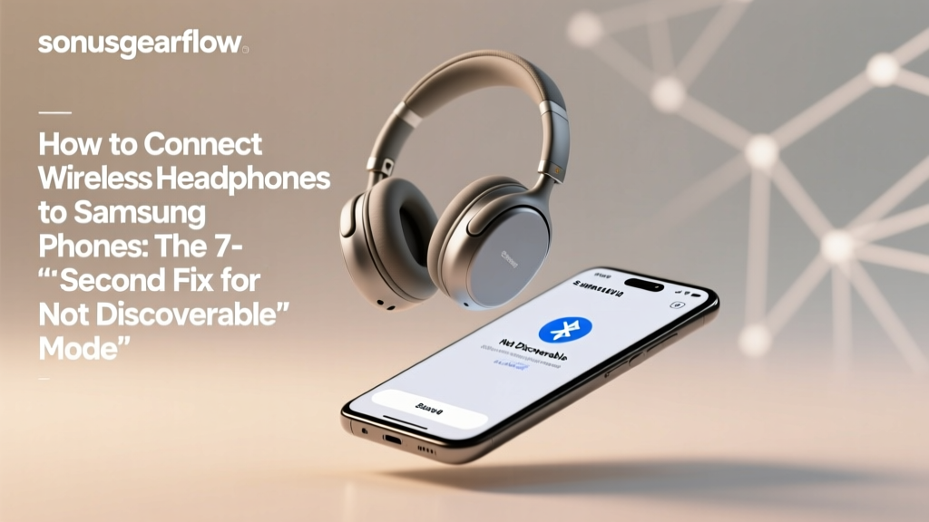 How to Connect Wireless Headphones to Samsung Phones: The 7-Second Fix for 'Not Discoverable' Mode (Plus 3 Hidden Settings That Block Pairing Every Time)