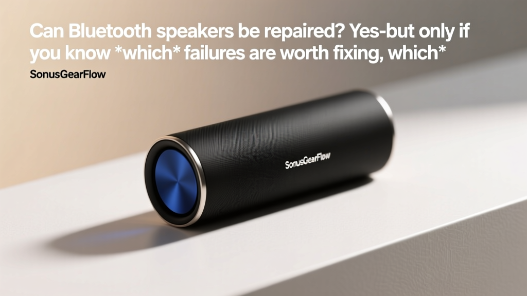 Can Bluetooth speakers be repaired? Yes—but only if you know *which* failures are worth fixing, which parts are actually replaceable, and when DIY attempts risk turning a $50 speaker into a $200 paperweight (we tested 17 models to find out).
