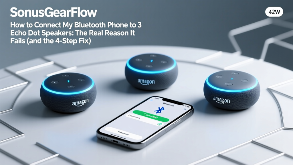 How to Connect My Bluetooth Phone to 3 Echo Dot Speakers: The Real Reason It Fails (and the 4-Step Fix That Actually Works — No App Hacks or Factory Resets Needed)
