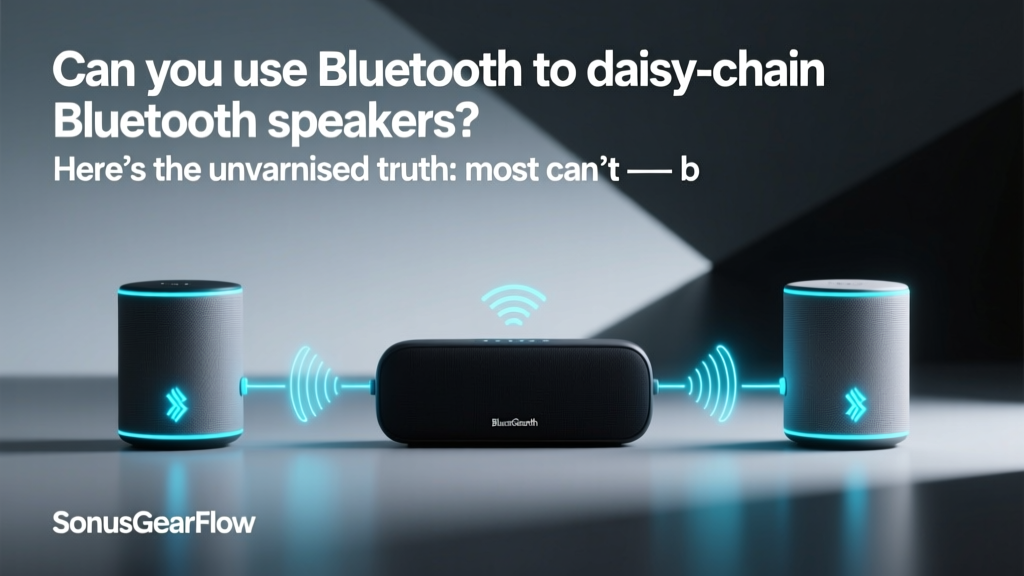 Can you use bluetooth to daisychain bluetooth speakers? Here’s the unvarnished truth: most can’t — but 3 brands actually do it reliably (and why the rest fail silently)