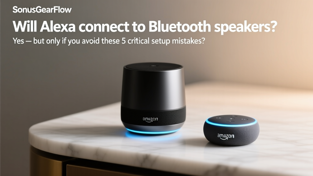 Will Alexa connect to Bluetooth speakers? Yes — but only if you avoid these 5 critical setup mistakes (most users fail at #3, causing permanent pairing failure)