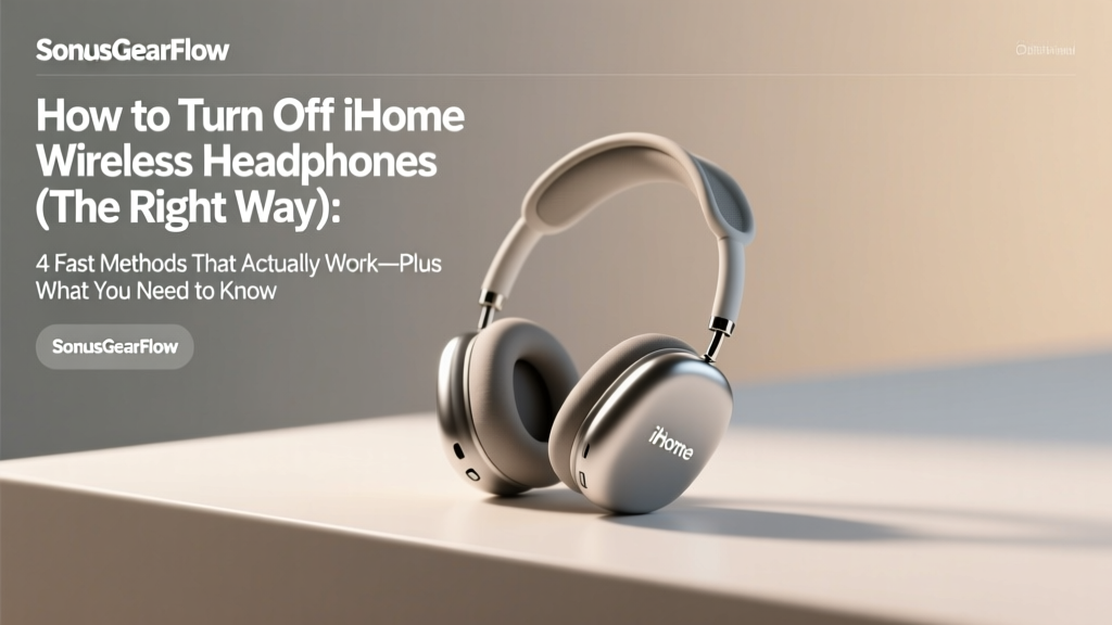 How to Turn Off iHome Wireless Headphones (The Right Way): 4 Fast Methods That Actually Work—Plus Why Your Headphones Won’t Power Down & How to Fix It in Under 60 Seconds