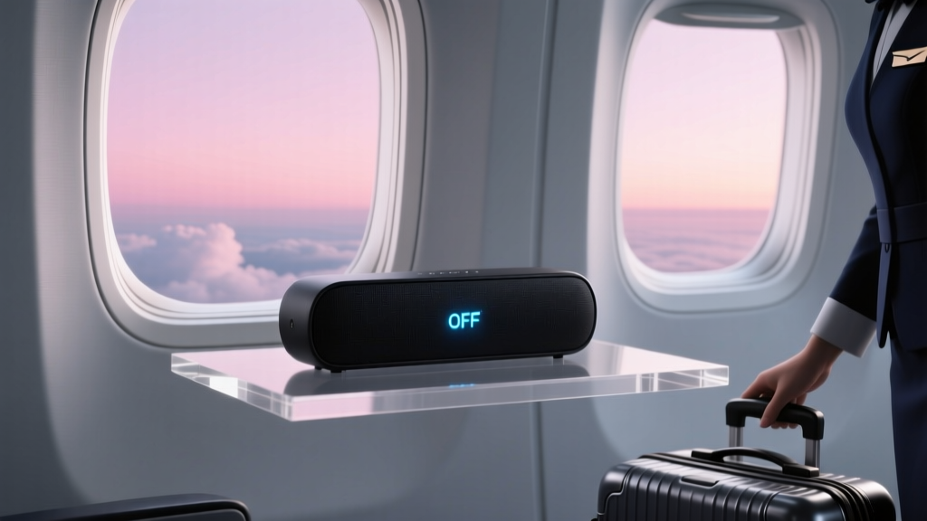 Are Bluetooth speakers allowed on planes? Yes—but only in carry-on, powered off during takeoff/landing, and never used mid-flight (here’s the TSA, FAA, and airline policy breakdown you need before your next flight)