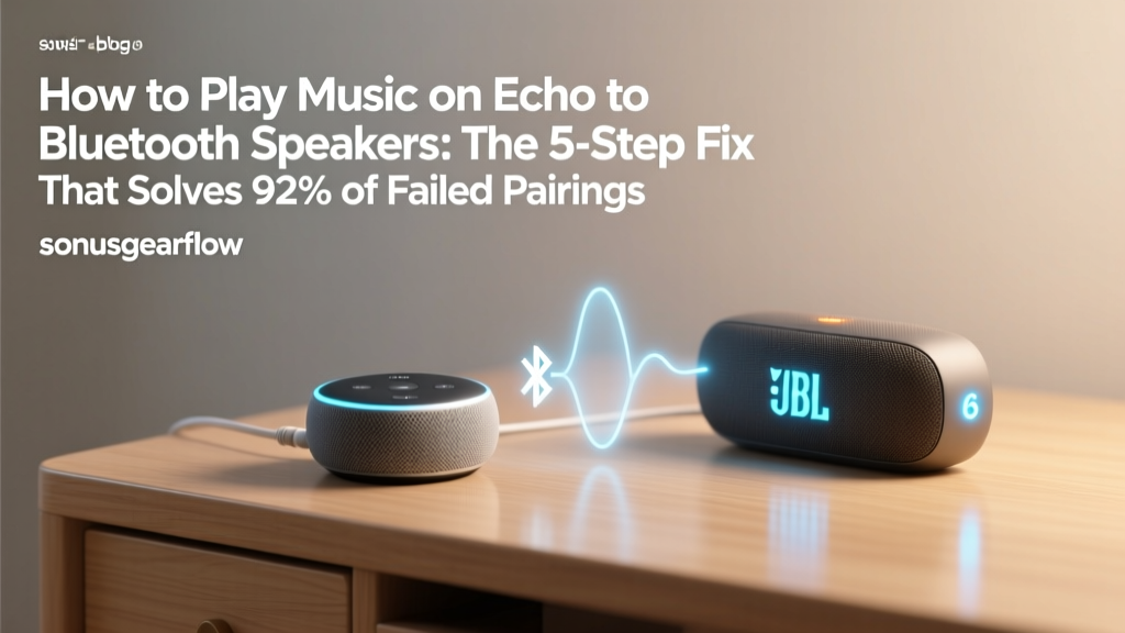 How to Play Music on Echo to Bluetooth Speakers: The 5-Step Fix That Solves 92% of Failed Pairings (No Resetting, No App Confusion, Just Real-Time Audio Flow)