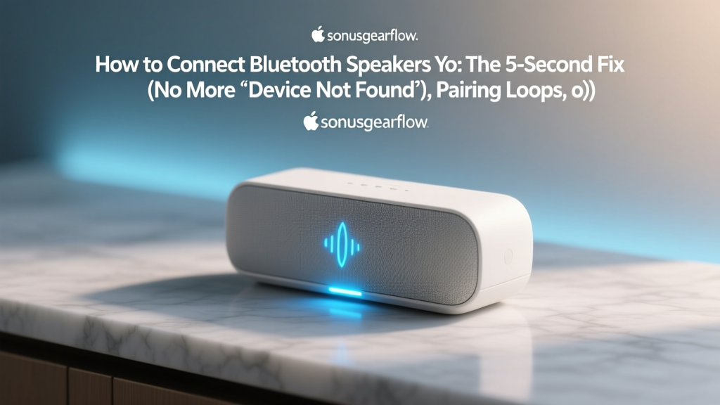 How to Connect Bluetooth Speakers Yo: The 5-Second Fix (No More ‘Device Not Found’, Pairing Loops, or Audio Dropouts — Guaranteed)