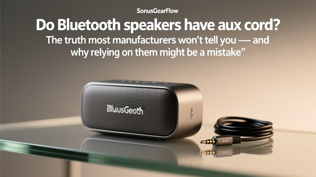 Do Bluetooth speakers have aux cord? The truth most manufacturers won’t tell you — and why relying solely on Bluetooth can ruin your sound quality in real-world use (especially in cars, offices, and older devices).