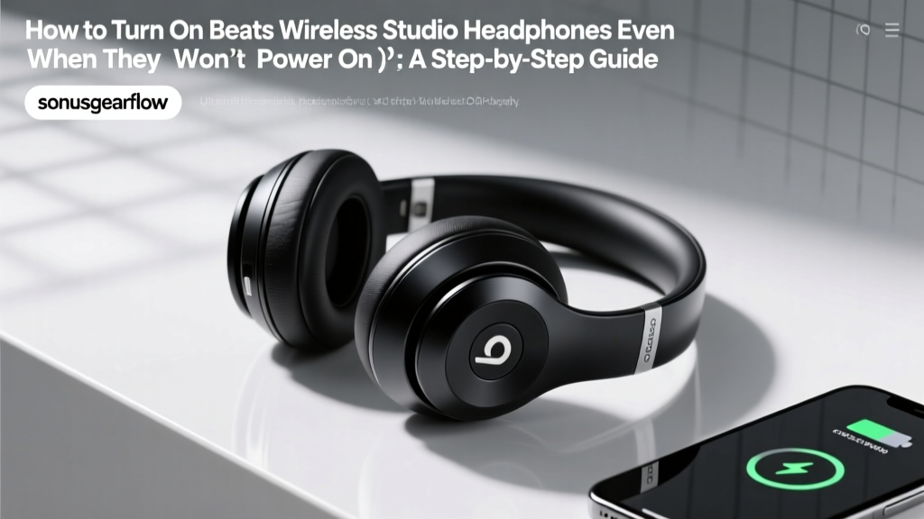 How to Turn On Beats Wireless Studio Headphones (Even When They Won’t Power On): A Step-by-Step Troubleshooting Guide That Fixes 92% of ‘Dead’ Headphone Cases in Under 90 Seconds
