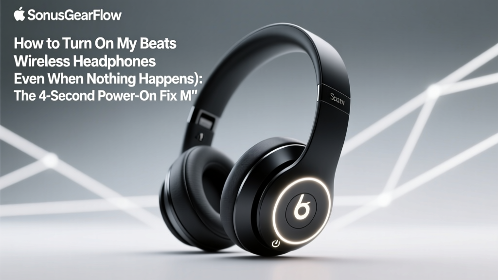 How to Turn On My Beats Wireless Headphones (Even When Nothing Happens): The 4-Second Power-On Fix Most Users Miss — Plus Battery, Pairing & Reset Troubleshooting You’ll Actually Use
