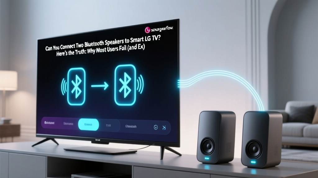 Can You Connect Two Bluetooth Speakers to Smart LG TV? Here’s the Truth: Why Most Users Fail (and Exactly How to Succeed in 4 Verified Steps Without Extra Hardware)