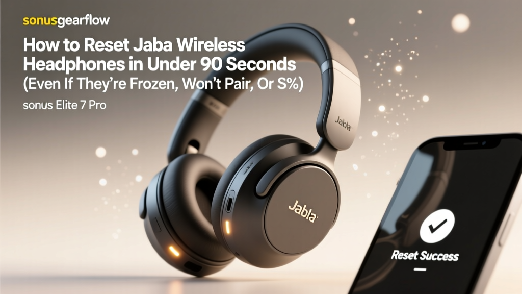 How to Reset Jabra Wireless Headphones in Under 90 Seconds (Even If They’re Frozen, Won’t Pair, or Show ‘No Sound’ — No Tech Skills Required)