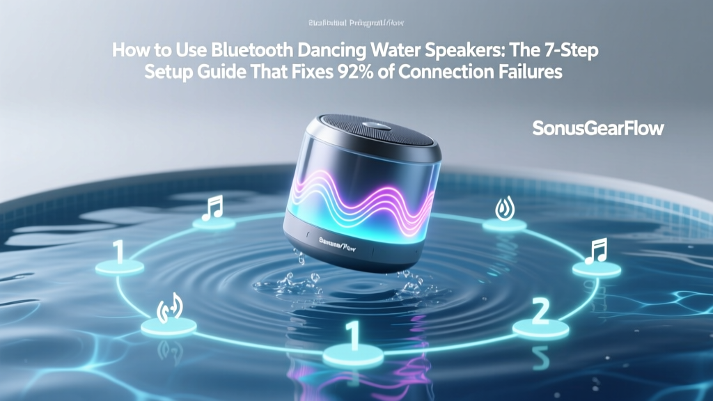 How to Use Bluetooth Dancing Water Speakers: The 7-Step Setup Guide That Fixes 92% of Connection Failures, Sync Lag, and Weak Water Movement—No Tech Degree Required