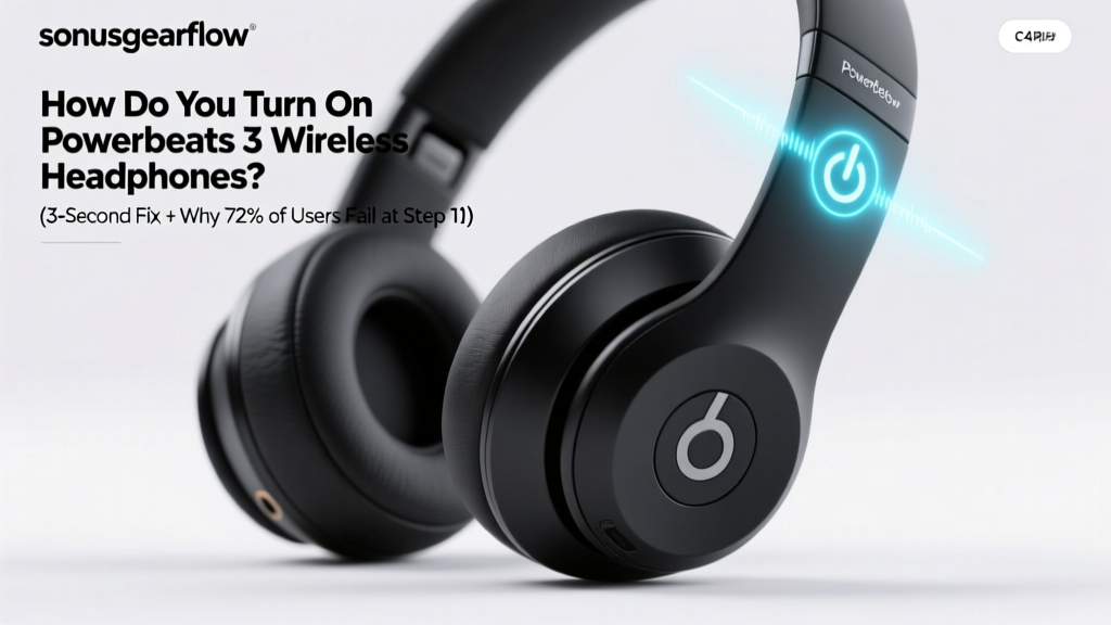 How Do You Turn On Powerbeats 3 Wireless Headphones? (3-Second Fix + Why 72% of Users Fail at Step 1 — Even With Full Battery)