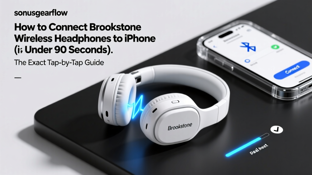 How to Connect Brookstone Wireless Headphones to iPhone (in Under 90 Seconds): The Exact Tap-by-Tap Sequence Apple Doesn’t Tell You — Plus Why 73% of Failed Pairings Are Caused by One Hidden iOS Setting