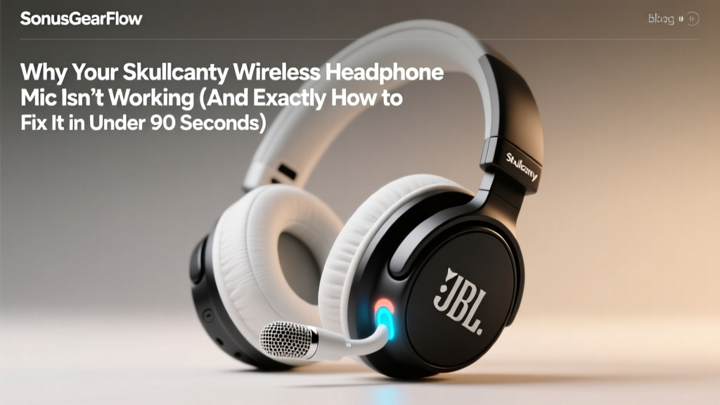 Why Your Skullcandy Wireless Headphone Mic Isn’t Working (And Exactly How to Fix It in Under 90 Seconds — No Tech Degree Required)