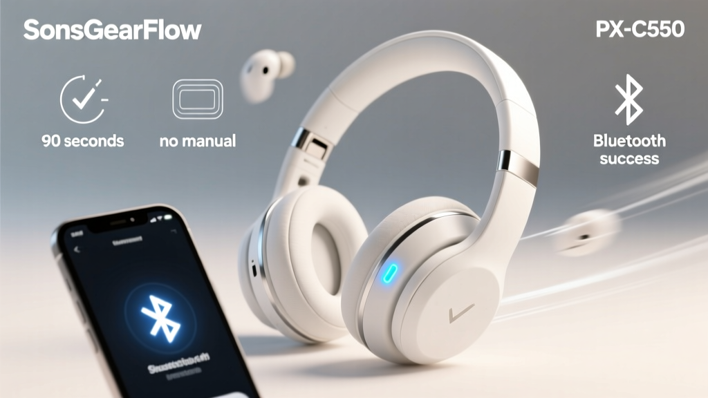 How to Set Up Wireless Headphones PX-C550 in Under 90 Seconds (Without the Manual, Bluetooth Failures, or Lost Pairing — Guaranteed)