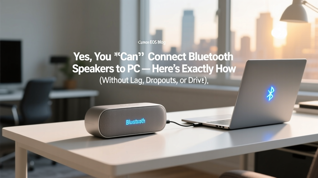 Yes, You *Can* Connect Bluetooth Speakers to PC — Here’s Exactly How (Without Lag, Dropouts, or Driver Headaches in 2024)