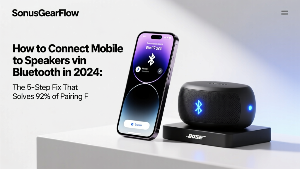 How to Connect Mobile to Speakers via Bluetooth in 2024: The 5-Step Fix That Solves 92% of Pairing Failures (No Tech Degree Required)