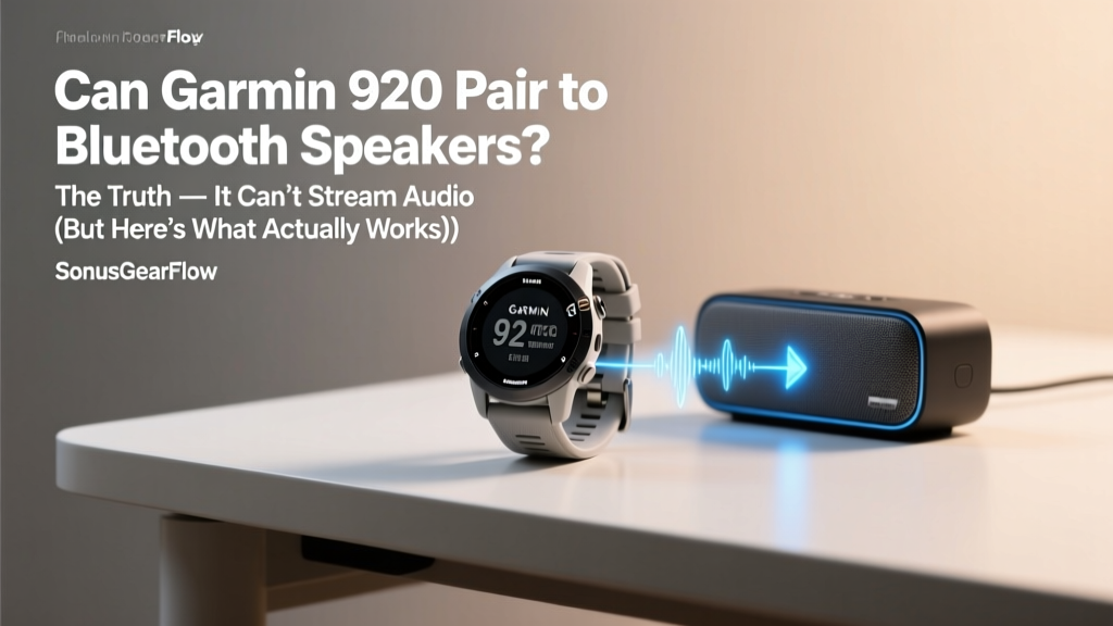 Can Garmin 820 Pair to Bluetooth Speakers? The Truth — It Can’t Stream Audio (But Here’s What Actually Works Instead)