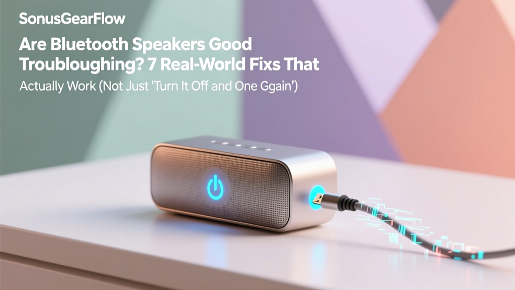Are Bluetooth Speakers Good Troubleshooting? 7 Real-World Fixes That Actually Work (Not Just 'Turn It Off and On Again')
