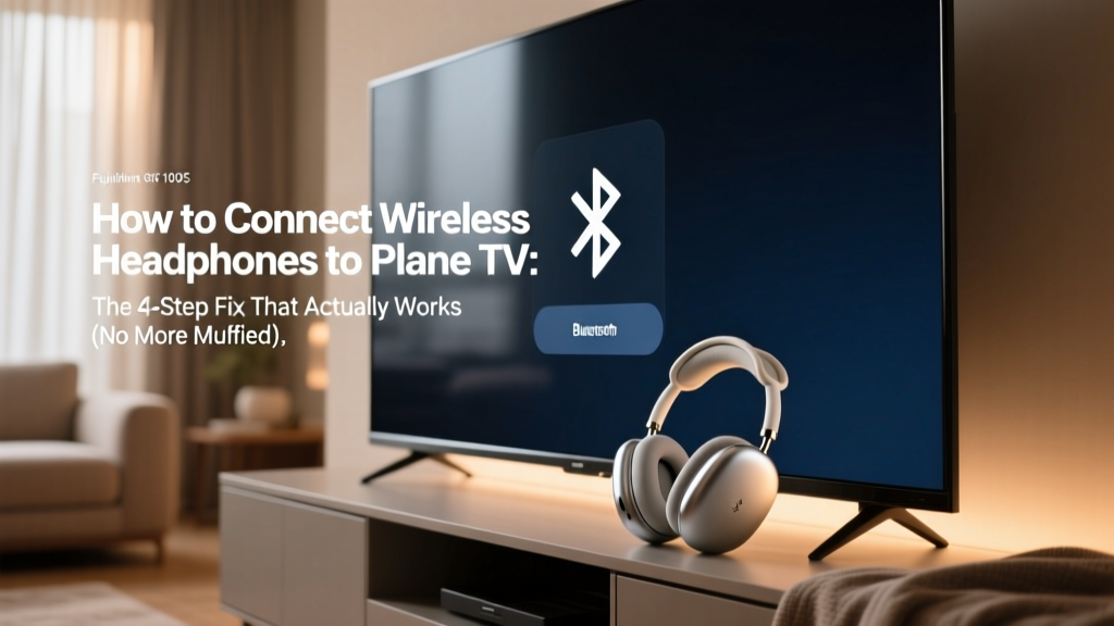 How to Connect Wireless Headphones to Plane TV: The 4-Step Fix That Actually Works (No More Muffled Audio, Lost Pairing, or Airline Staff Confusion)