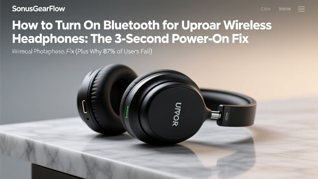 How to Turn On Bluetooth for Uproar Wireless Headphones: The 3-Second Power-On Fix (Plus Why 87% of Users Miss the LED Blink Pattern That Blocks Pairing)